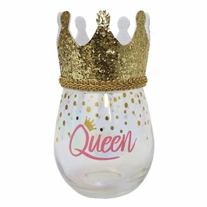 Splosh Celebration Glass Champagne Cups Queen Party Celebrate Birthday - Imagen 1 de 3