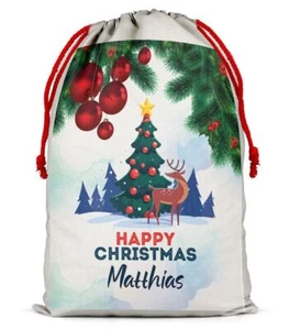 Saco de Navidad Personalizado Bolso de Papá Noel Navidad Niño Niña Regalo Bolsa de Medias 114 - Imagen 1 de 5