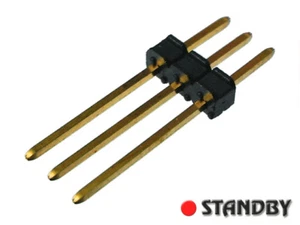 50pcs 3 Pin Header Straight, single row, pitch2.54mm 890-39-003-10-808 PRECI-DIP - Bild 1 von 1