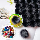 5Pcs 3cm Soft Fluffy Pompom Faux Fur Balls DIY Sewing Clothes Hat Keyring Scarf