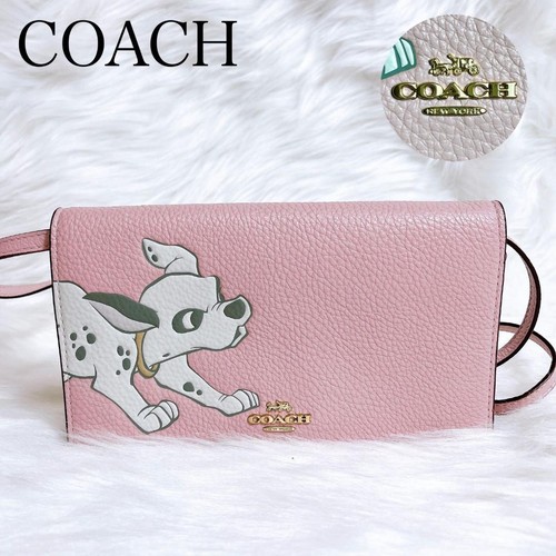 Borsa a tracolla Coach Disney 101 Dalmatians pelle rosa 84504c