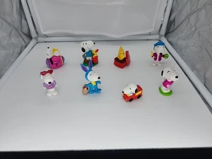 Ufs Peanuts Snoopy PVC Figurines LOT Of 8 - Picture 1 of 2