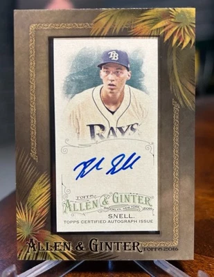 Blake Snell 2016 Topps Allen & Ginter Framed Mini Auto Rookie Card RC #AGA-BS - Image 1 of 2