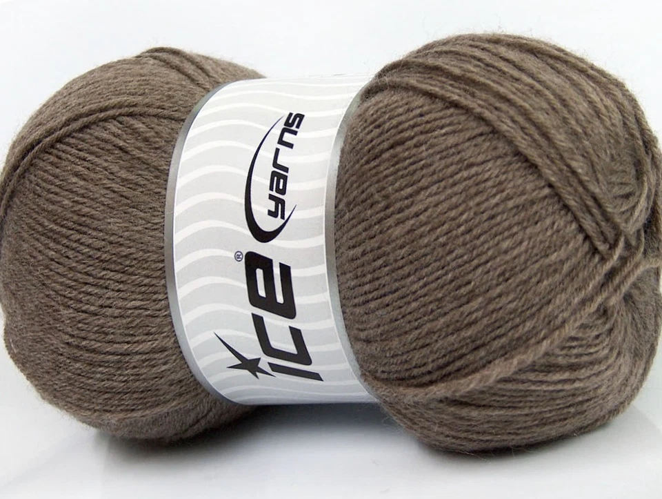 Taupe Merino Gold 47163 Ice Yarns Sport Weight Wool Acrylic Blend 100gr 437yds