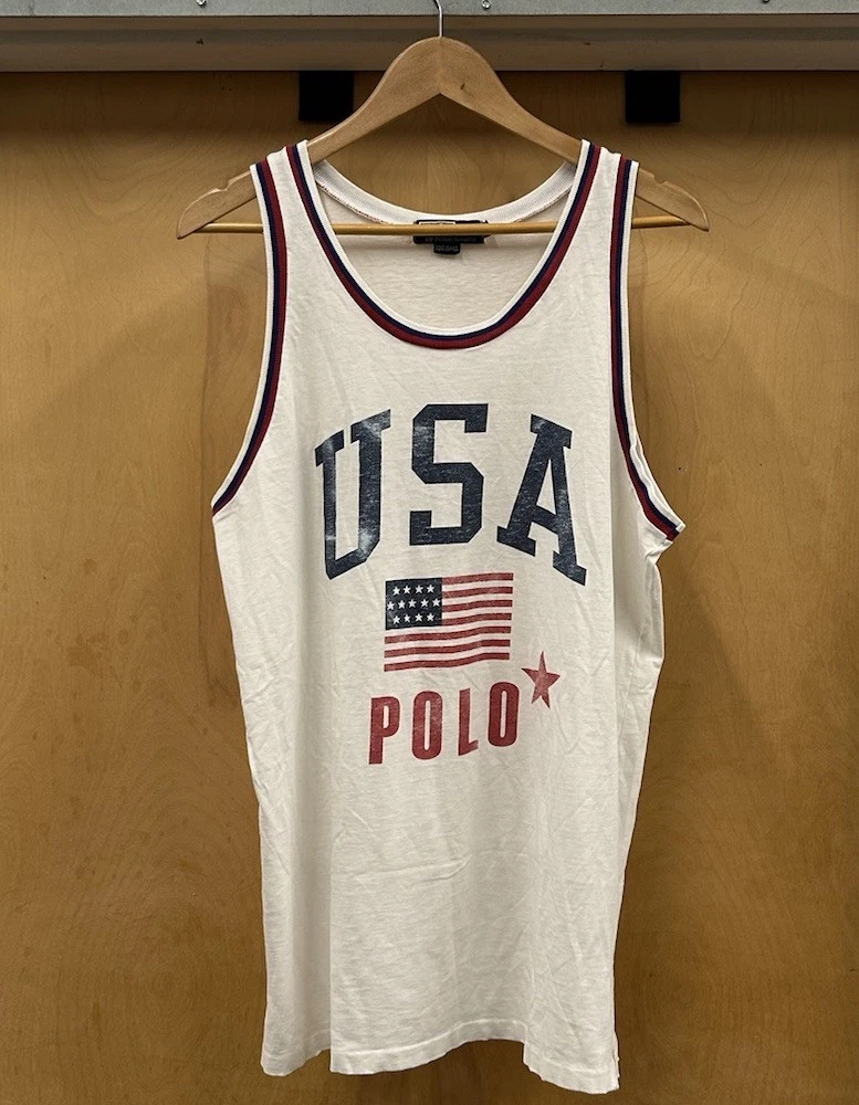 トップス Polo Ralph Lauren 1992 Stadium Tank Top Polo Ralph Lauren Tokyo Stadium 1992 Tank Top Size XXL | eBay