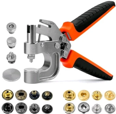 Leather Snaps & Fasteners Kit - 17mm Snap Button Kit with Press Pliers, 40 Se... - Image 1 of 4