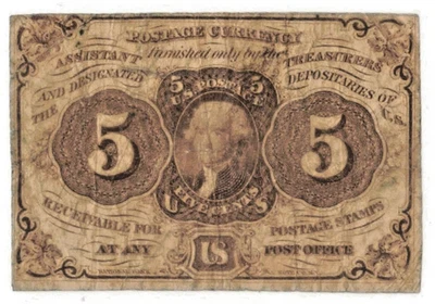 5 Cents First Issue Fractional Currency Fr#1230 - Image 1 of 2