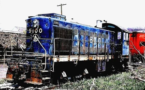 ORIGINAL KODACHROME SLIDE BALTIMORE & OHIO ALCO S-2 #9100 APRIL 29, 1978 - Picture 1 of 1