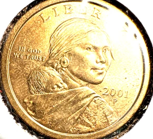 2001 P Sacagawea dollar Unc - Picture 1 of 2