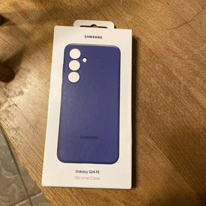 ORIGINAL Samsung Galaxy S24 FE Silikon Hülle Blau Open Box NEU Handyhülle - Bild 1 von 11