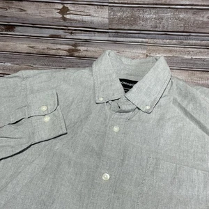 Bonobos Mens Gray Button Down Long Sleeve Tailored Fit Shirt XL Long - Picture 1 of 5