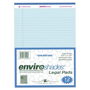 Enviroshades Legal Blöcke, 8-1/2 x 11 Zoll, blau, 50 Blatt, 12er-Packung - Bild 1 von 1