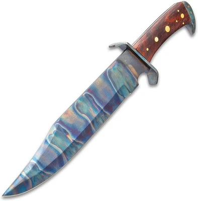 TIMBER RATTLER Gunslinger Bowie Knife and Leather Belt Sheath | Length 16 1/2” - Image 1 of 4