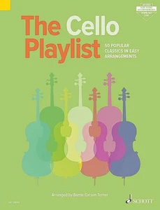 Cello Playlist 50 Easy Popular Classics Piano Sheet Music Book Play-Along Audio - Picture 1 of 1
