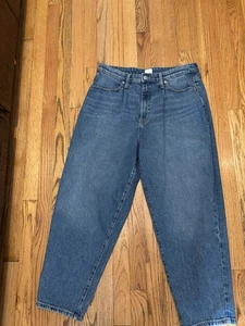 a new day | Jeans Medium Wash Blau High Waist Plissee Gr. 14/32R - Bild 1 von 6