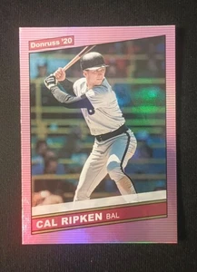 2020 Panini Donruss Cal Ripken Jr. Holo Pink #224 Baltimore Orioles Pre-Swing - Bild 1 von 2