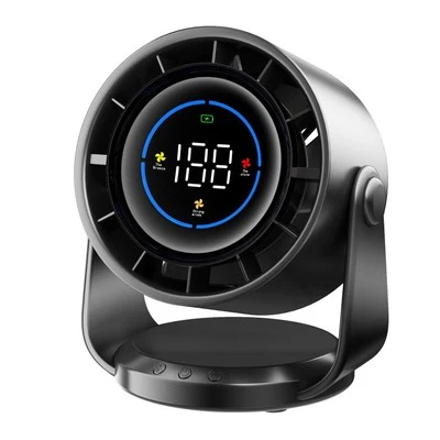 Portable Mini Fan With Silent Built-in 4000 Mah Polymer Battery - image 1 of 4