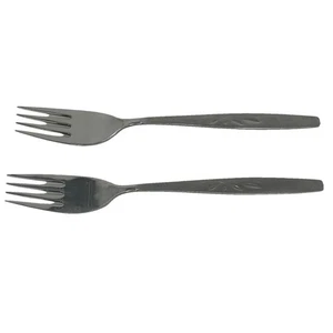 Due Oneida Will O' Wisp Cube Forchette da Pranzo Inox 7,5" Posate - Foto 1 di 2