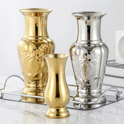 7-12 In Der Großen Luxusvase-Vase In Edelstahl-Hochzeit / Feier Be .? - Bild 1 von 4