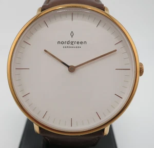 orologio elegante analogico quarzo oro rosa nativo nordgreen - 40 mm - batteria nuova - Foto 1 di 15