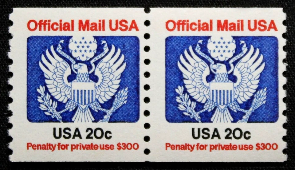 US Stamps Scott #O135 - 1983 20¢ Great Seal Official Mail Coil Stamps GR28 - Image 1 of 1