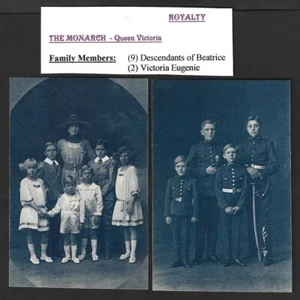 Postal foto real vintage de Los Hijos del Rey de España Alfonso XIII - Imagen 1 de 2