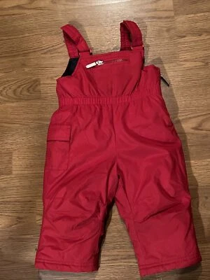 Pantalones de nieve Old Navy bebé talla 6-12 meses clima frío-baberos ajustables-rojo-nuevo sin etiquetas Foto 1 de 4