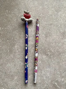 Diddl Bleistift mit Figur 2x neu Kunststoff 1 x Name Birgit ** unbenutzt - Bild 1 von 9