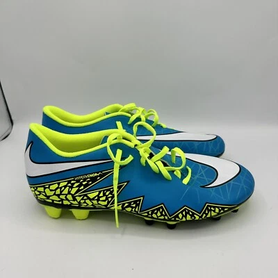 NIKE Hypervenom Phade II FG Blue Lagoon Soccer Cleats 744944-400 Women's Sz 10 - Image 1 of 4