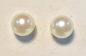 Boucles d'oreilles en or - Perle de culture - 2,67 g - Foto 1 di 1