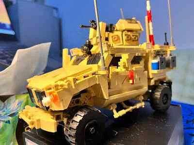 US Army Oshkosh M-ATV MRAP armored car tank APC moc Iraq desert storm blocks - Image 1 of 4