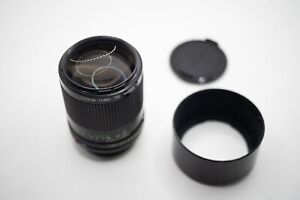 [Excellent] Canon FD 100mm f2 Manual Focus Prime Lens w/ Hood