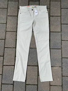 NEW NWT Crewcuts Jeans Riley 14 Cream Ivory Adjustable Waist Cotton Spandex - Picture 1 of 5