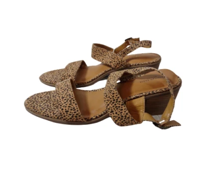 American Eagle Black and Tan Speckle Sandal Heels Women s Size 11 NEW! - Image 1 of 4