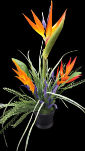 Potted Artificial bird of paradise table decoration, weddings, centerpiece  OR