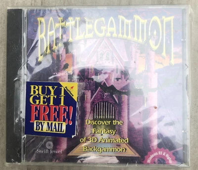 SWIFT JEWEL BATTLEGAMMON WINDOWS 95 & HIGHER BRAND NEW SEALED - Image 1 of 4
