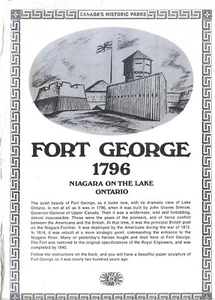Fort George 3-D Skulptur 1796 Niagara am Lake Ontario Kanada Modell Wache Puzzle - Bild 1 von 5