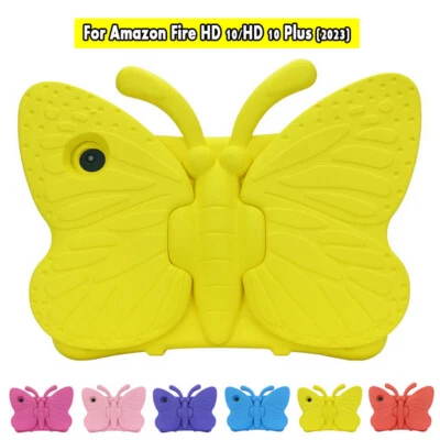 For Amazon Fire HD 10 2023 13th Tablet 10.1 Tablet Case Butterfly Kids EVA Cover
