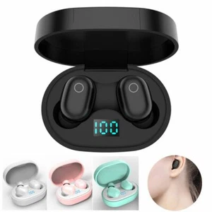 Zestaw słuchawkowy Bluetooth Słuchawki bezprzewodowe Douszne Mini słuchawki douszne z etui ładującym - Zdjęcie 1 z 16