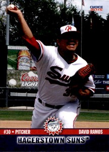 2015 Hagerstown Suns Choice #16 David Ramos Guacara Venezuela VZ Baseball Card