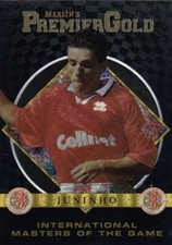 1996-97 Merlin Gold Premier League Soccer Card International Masters M4 Juninho