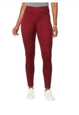 DG2 by Diane Gilman FLEXstretch Denim 5-Pocket Jegging - Fashion Wine Red NEW - Image 1 of 2