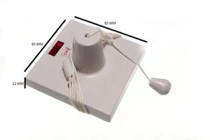 Corda Di Trazione Per Soffitto E Interruttore Con Indicatore Neon 45 Amp - Picture 1 of 1