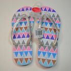 CAMMIE Women's Summer Flip Flops Sandals Silver New NWT Size 6