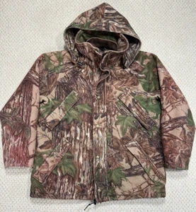 Vintage Cabelas Whitetail Clothing Jacket Mens M Goretex Fleece Camo Hooded Coat - Picture 1 of 20