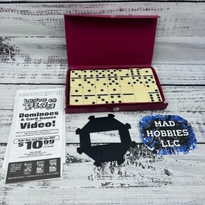 Juego de mesa vintage Dominos Cardinal Family instrucciones completas con estuche rojo - Imagen 1 de 10