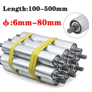 Ø25 - 60mm Tragrolle Förderband Länge 200-1000mm Rollenbahn Verzinkt Förderrolle - Picture 1 of 6