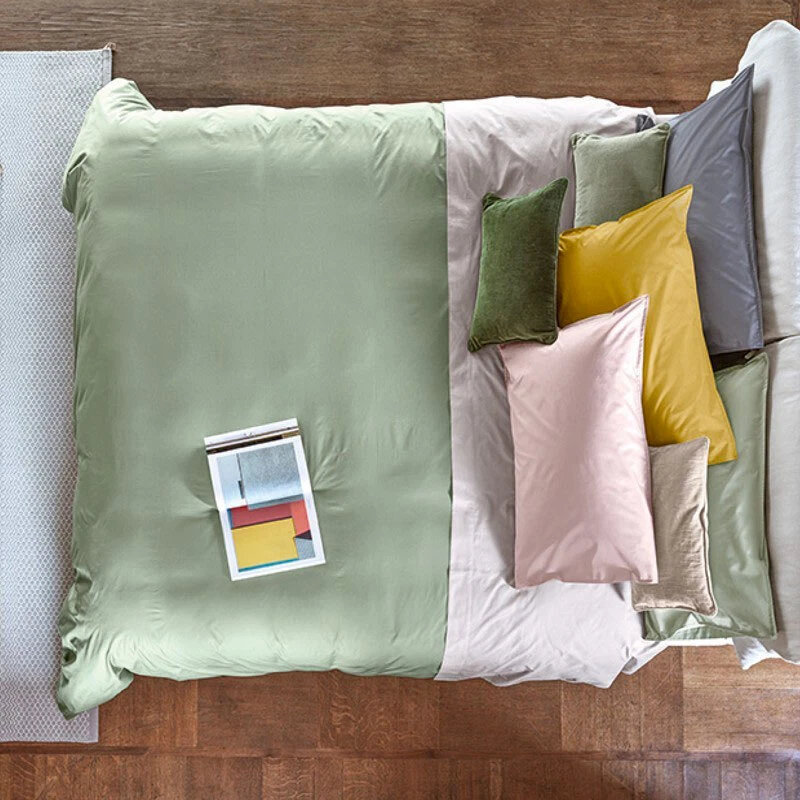 ARIANNA - Sfuso lenzuola da sopra in tinta unita in percalle di cotone Fazzini - Immagine 1 di 1