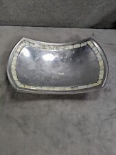 Towle Silversmith's Polished Aluminum Tray with Mother of Pearl Inlay 11" x 7"