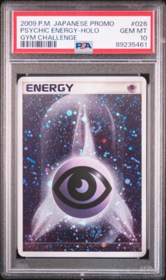 Psychic Energy Pokemon 2009 Holo Gym Challenge Promo Japanese 026/DPt-P PSA 10 - Image 1 of 2